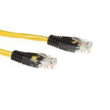 Advanced cable technology CAT5E UTP cross-over patchcable yellow with black connectorsCAT5E UTP cross-over patchcable yellow with black connectors (IB3105)